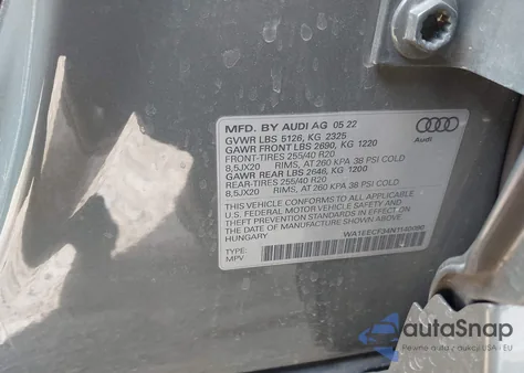 2022 Audi Q3 Premium Plus S Line 45 из США, поврежденный, VIN WA1EECF34N1140090